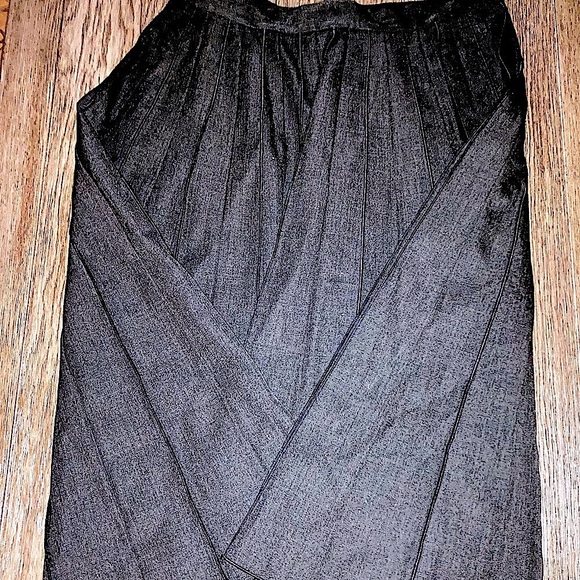 ▪️MARC JACOBS Long Pleated Charcoal Skirt ~ Attached Slip ~ One of a Kind~ Lux - Picture 7 of 16